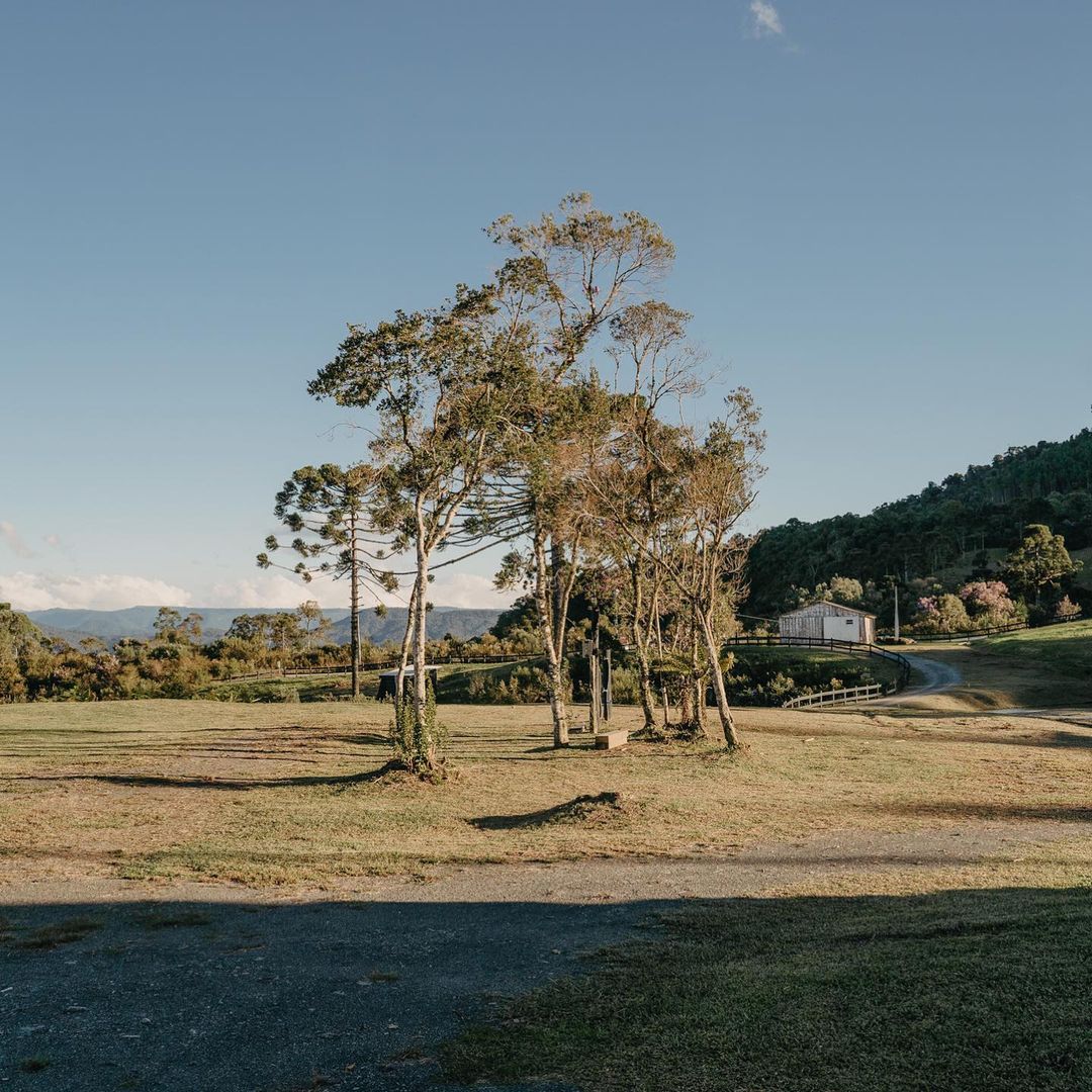 Uma paisagem na montanha